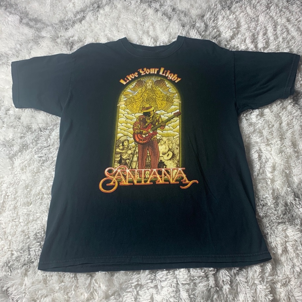 Santana Live your Light 2008 world tour shirt SZ L
